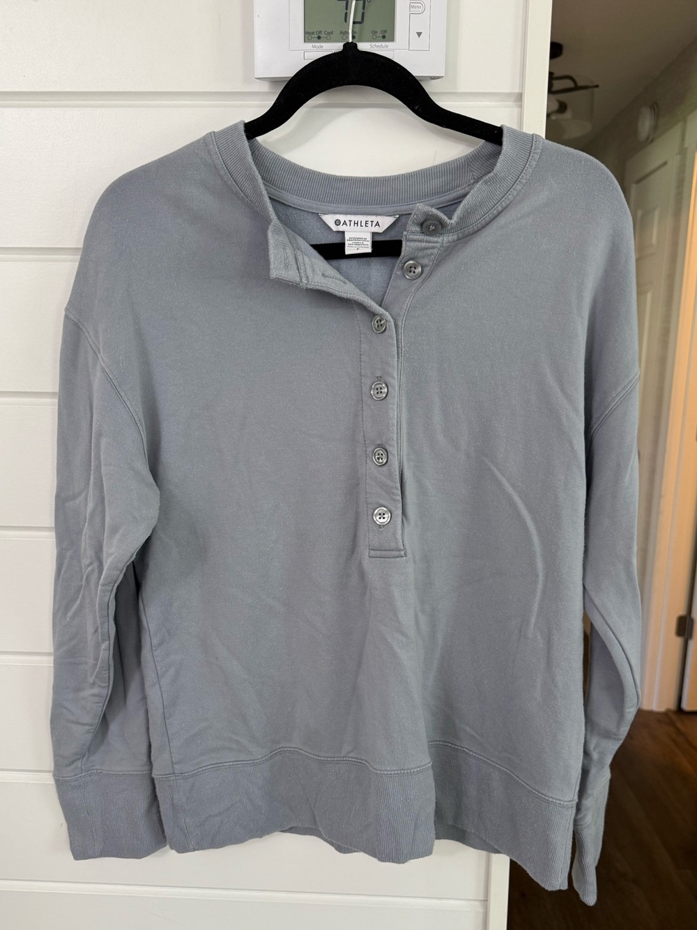 Athleta Balance Henley Sweatshirt Top - Picture 4 of 7